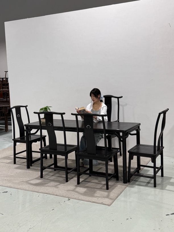 落地摆件，紫檀桌椅