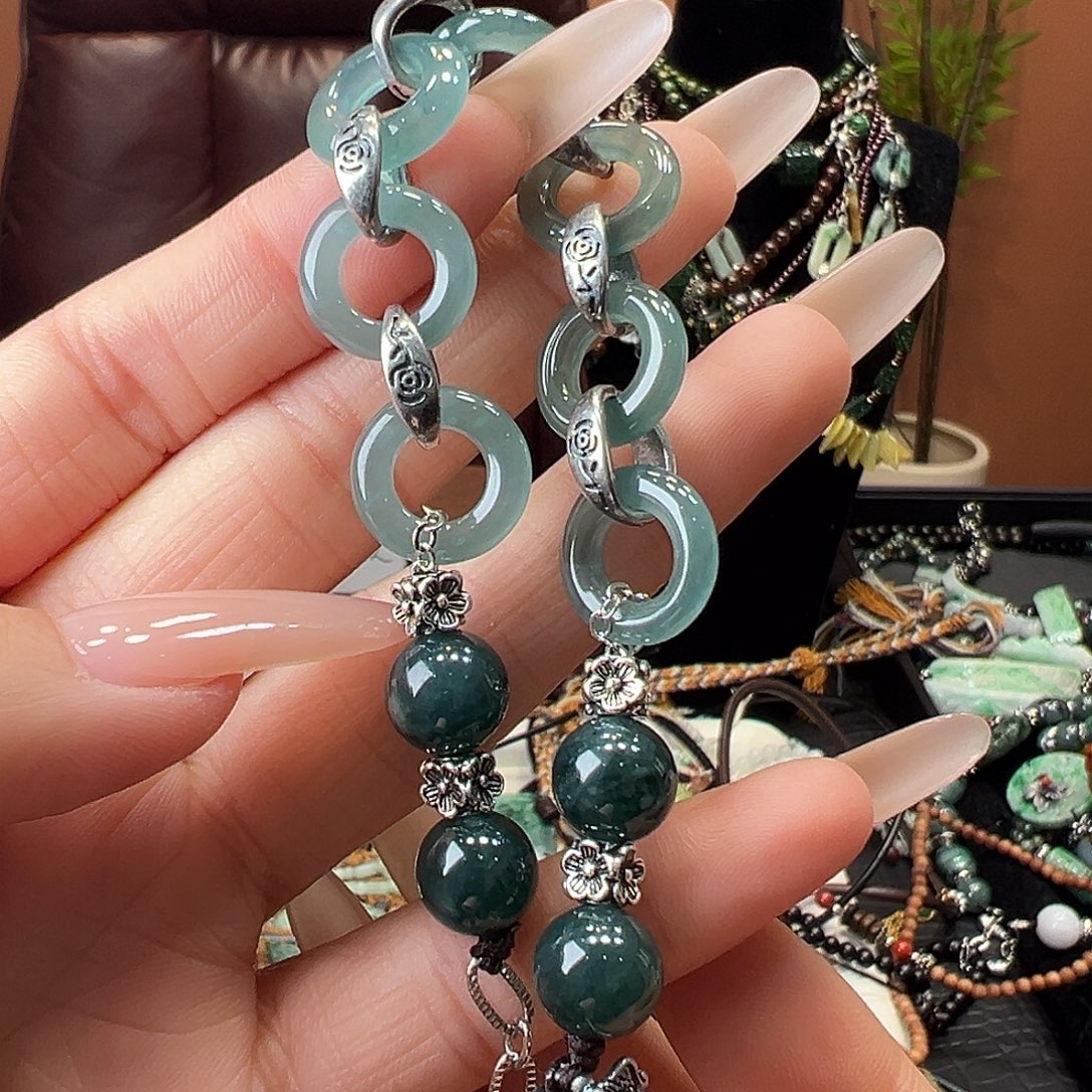 翡翠未镶嵌手链手链