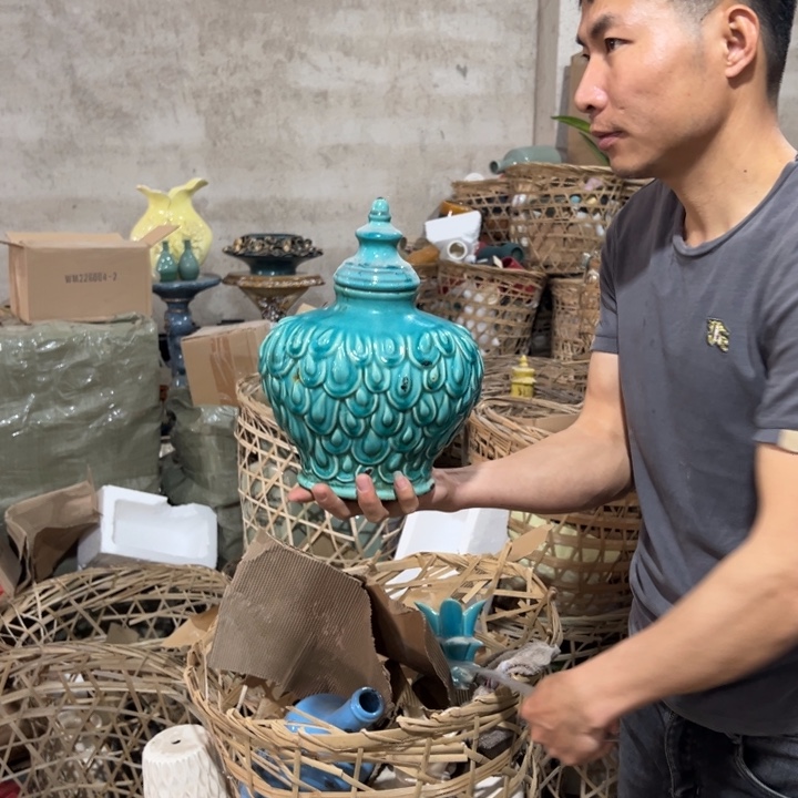 摆件高度30厘米口径6厘米微瑕捡漏