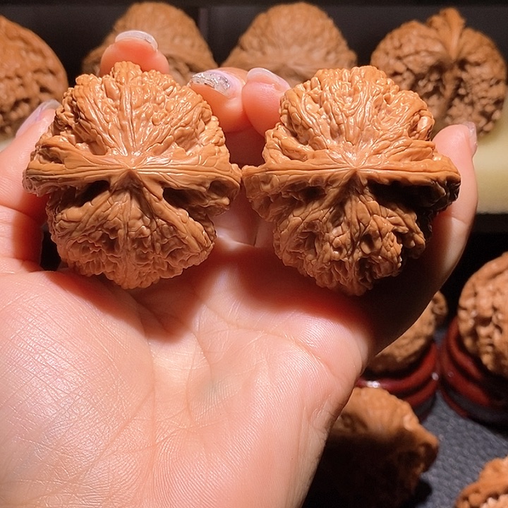 文玩核桃把件46平谷大粗筋