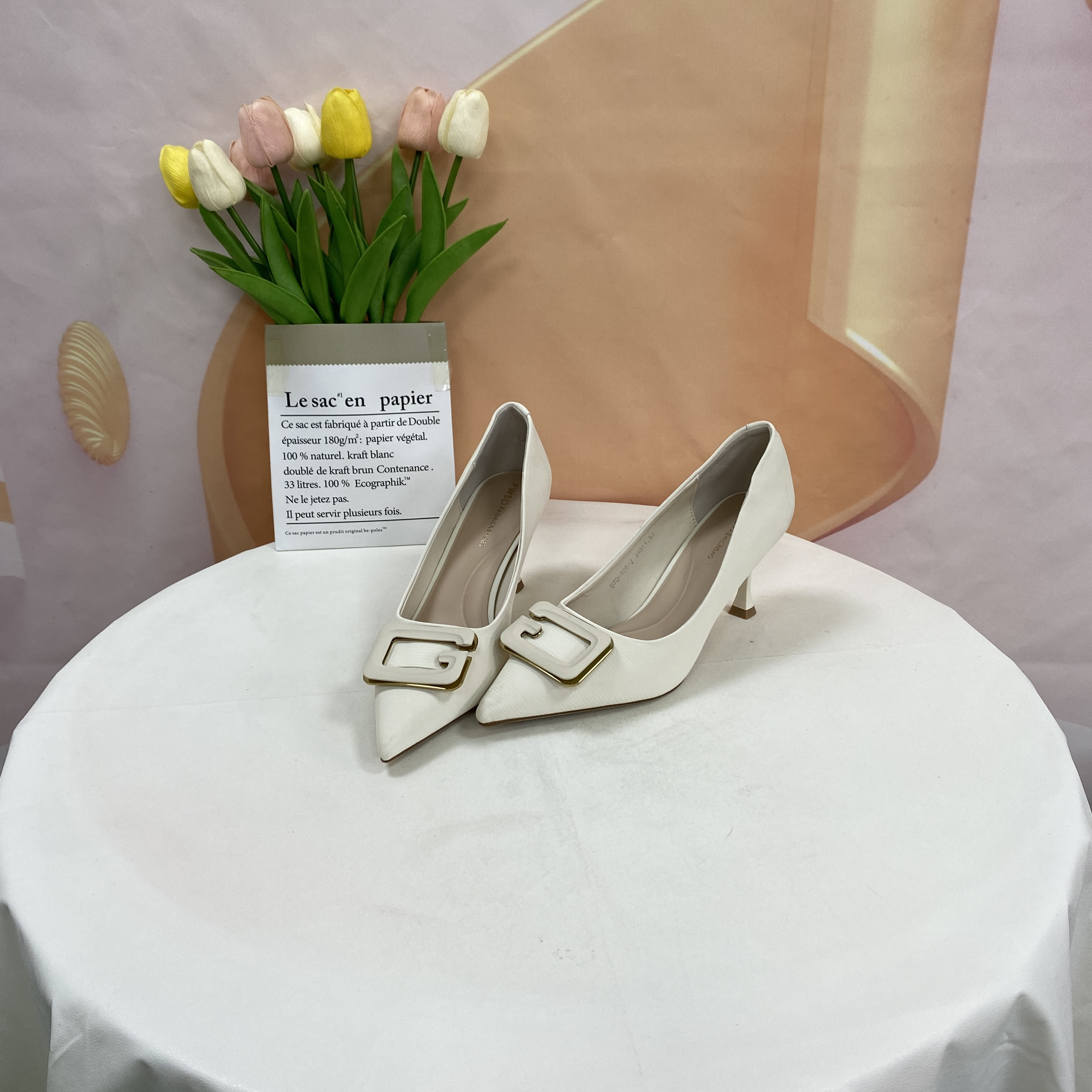 105-2时尚气质百搭细跟尖头单鞋F