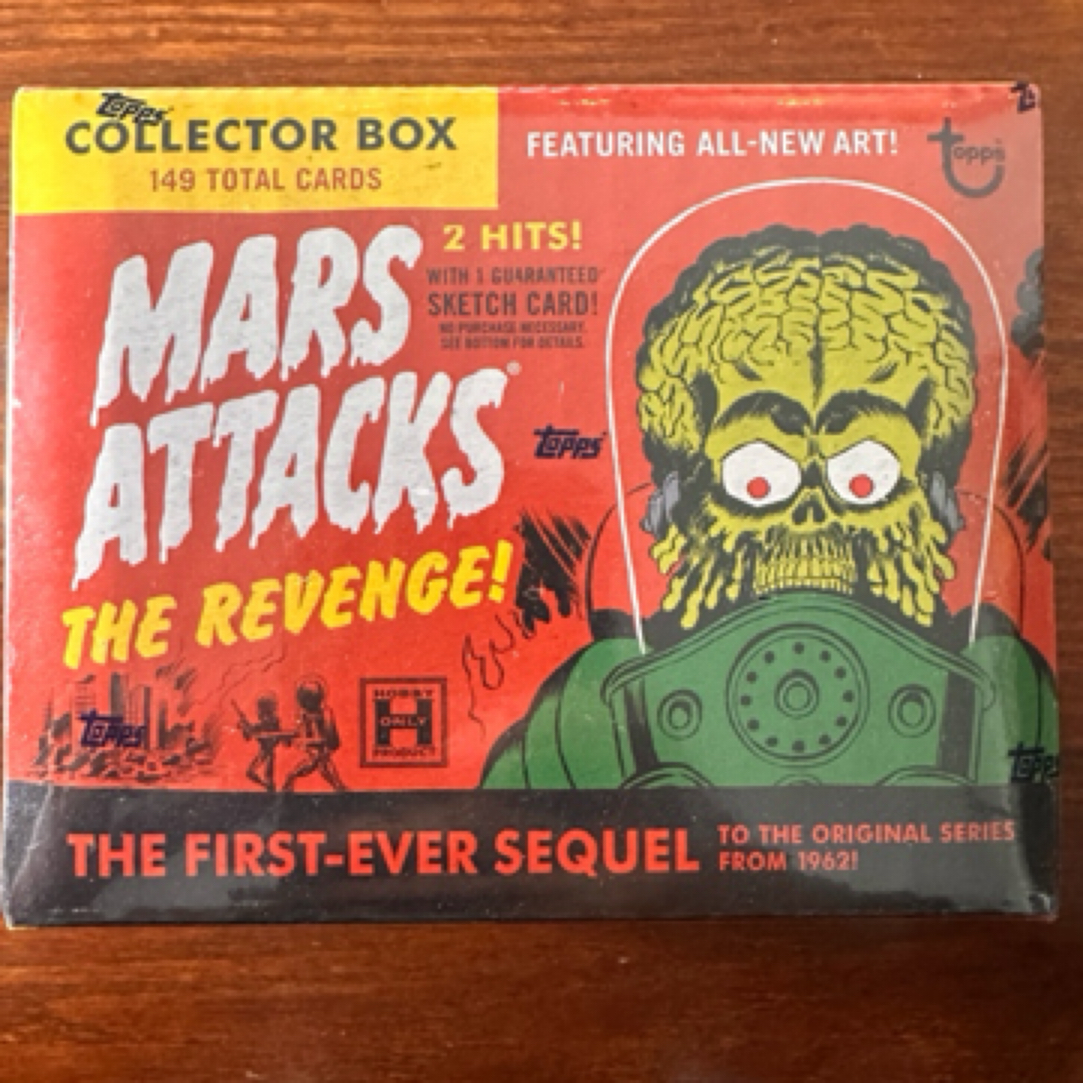2017 Topps 火星人玩转地球：复仇 手绘收藏盒 每盒2hit保一手绘