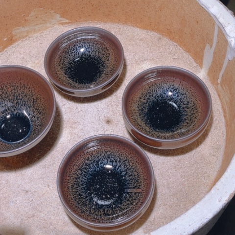 茶盏T**f原矿原釉柴烧建盏