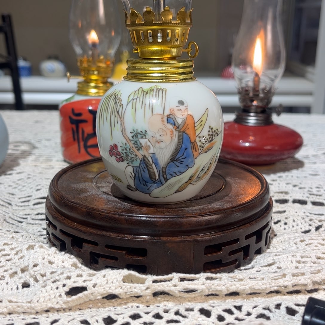 摆件景德镇陶瓷香薰灯