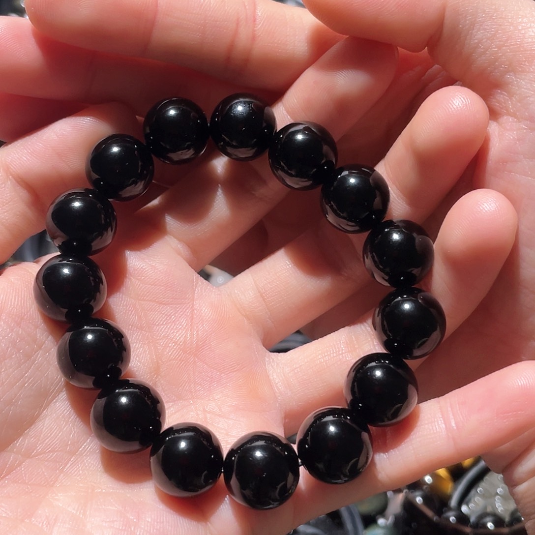 黑曜岩手链未镶嵌沐**生