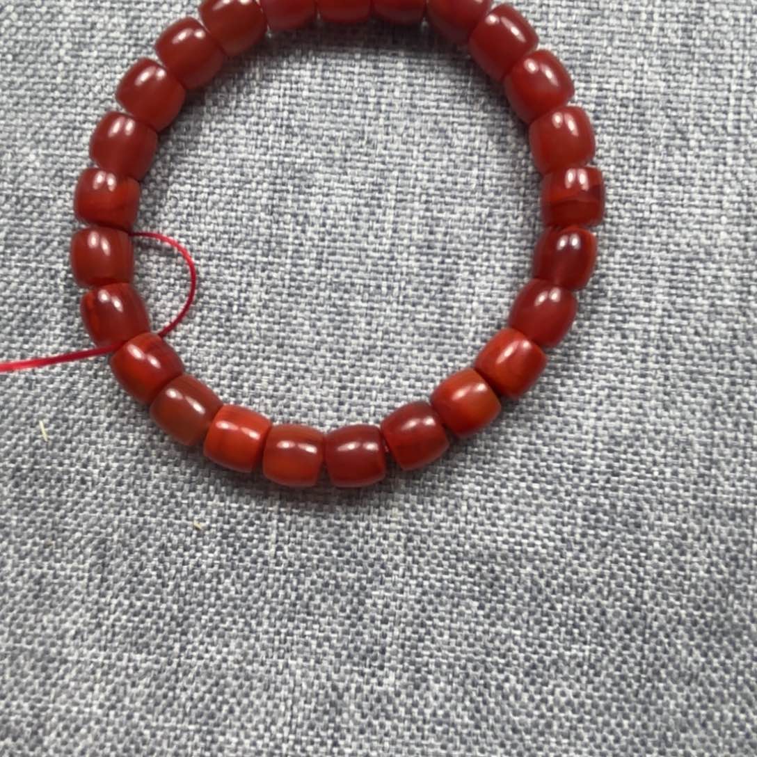 南红玛瑙颈饰合金?*