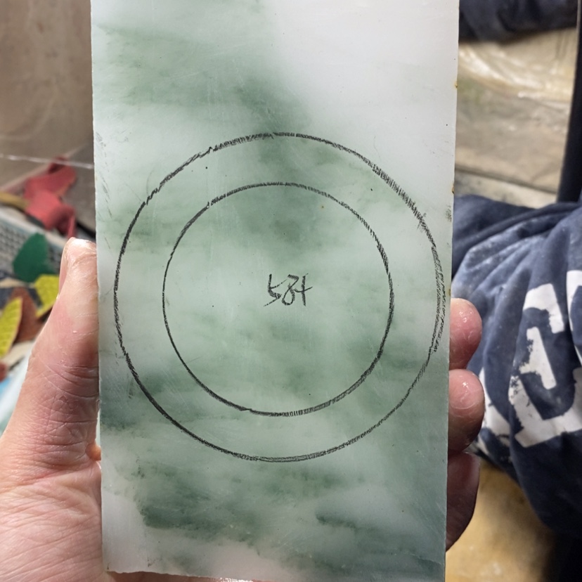 【闪购商品】石英质玉（天山翠）手镯未镶嵌妮***^定制手镯