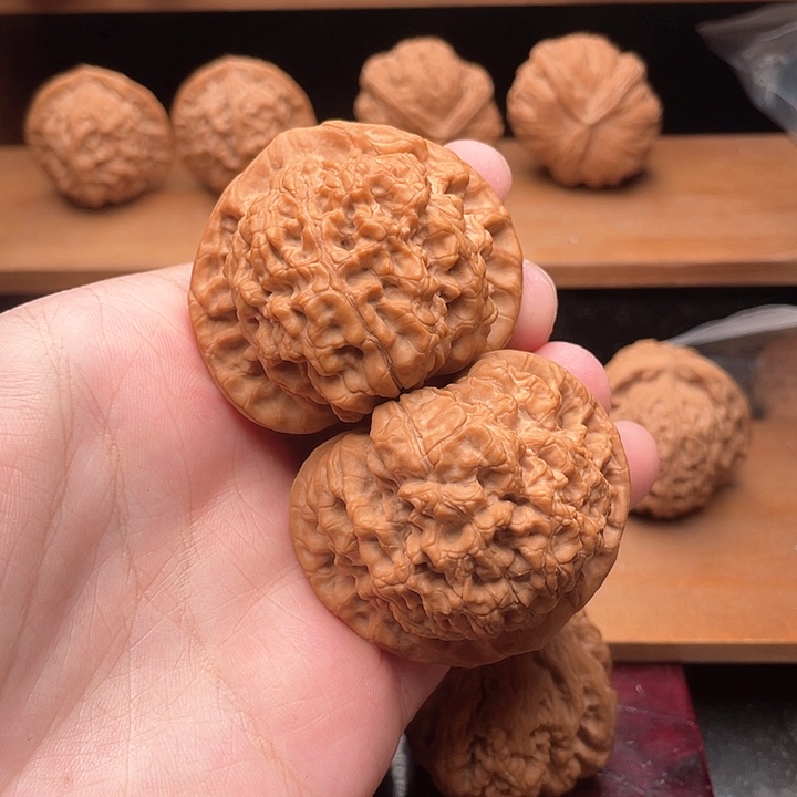 吊坠文玩核桃50毕业全品麒麟纹官帽