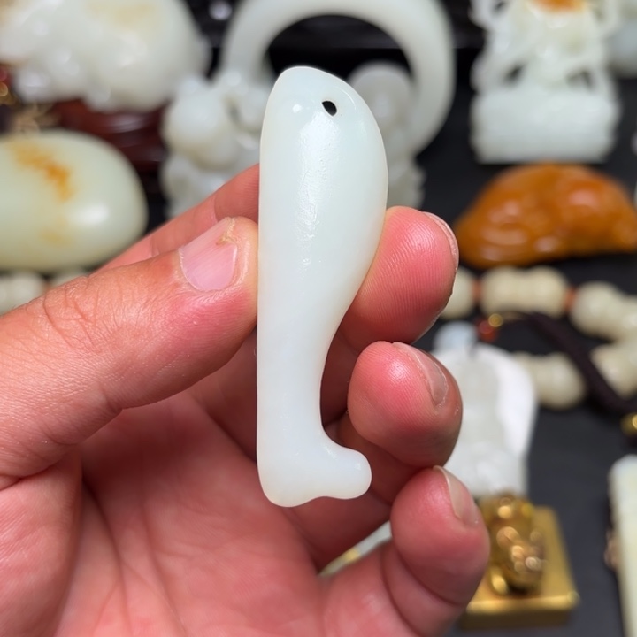 和田玉未镶嵌挂件