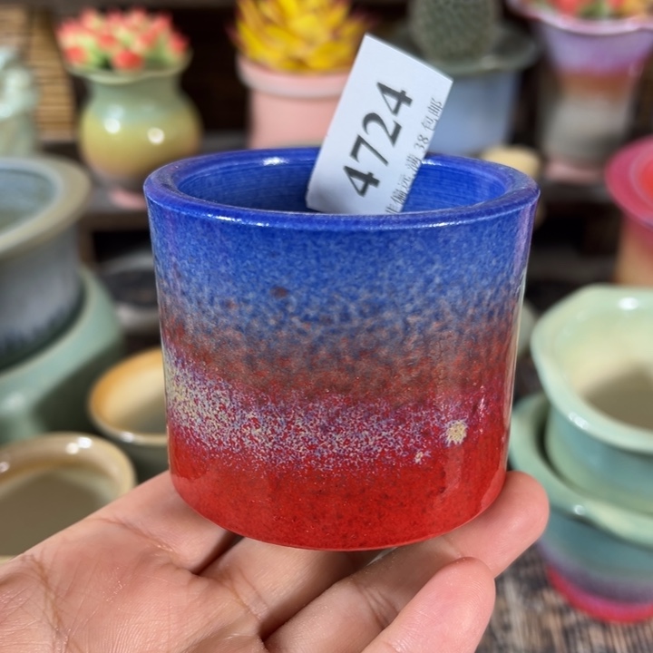 口6高6 手工花盆满30包邮