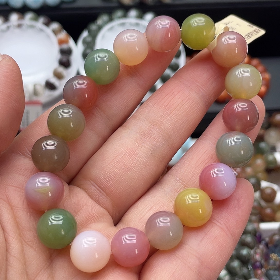 小***悦玛瑙/玉髓未镶嵌手链天然手链