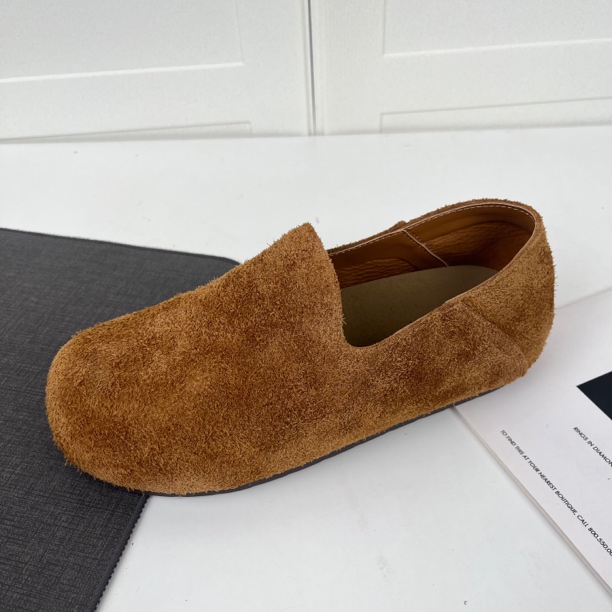 1045秋季新款勃肯风女鞋一脚蹬百搭女士舒适软底两穿豆豆单鞋