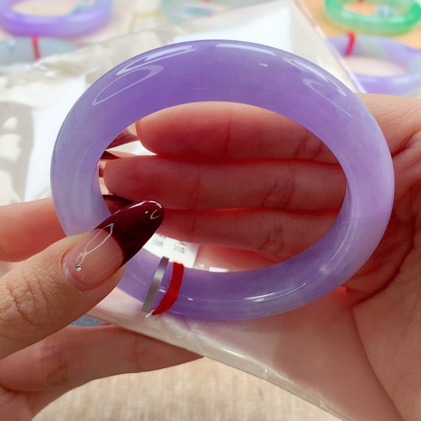 【闪购商品】翡翠手镯未镶嵌李**?55.2 种老肉细 灵