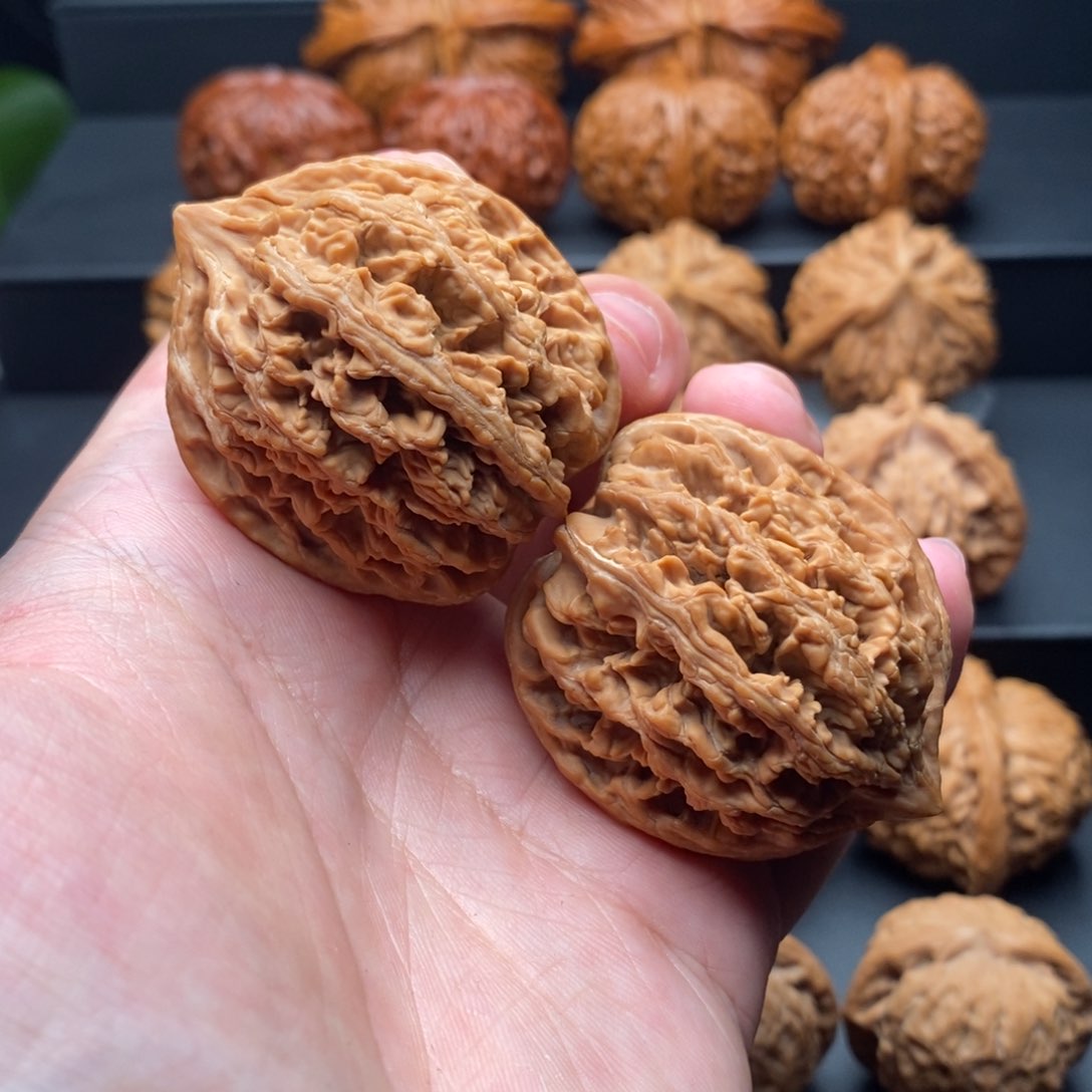 把件文玩核桃42尺野生九龙筋