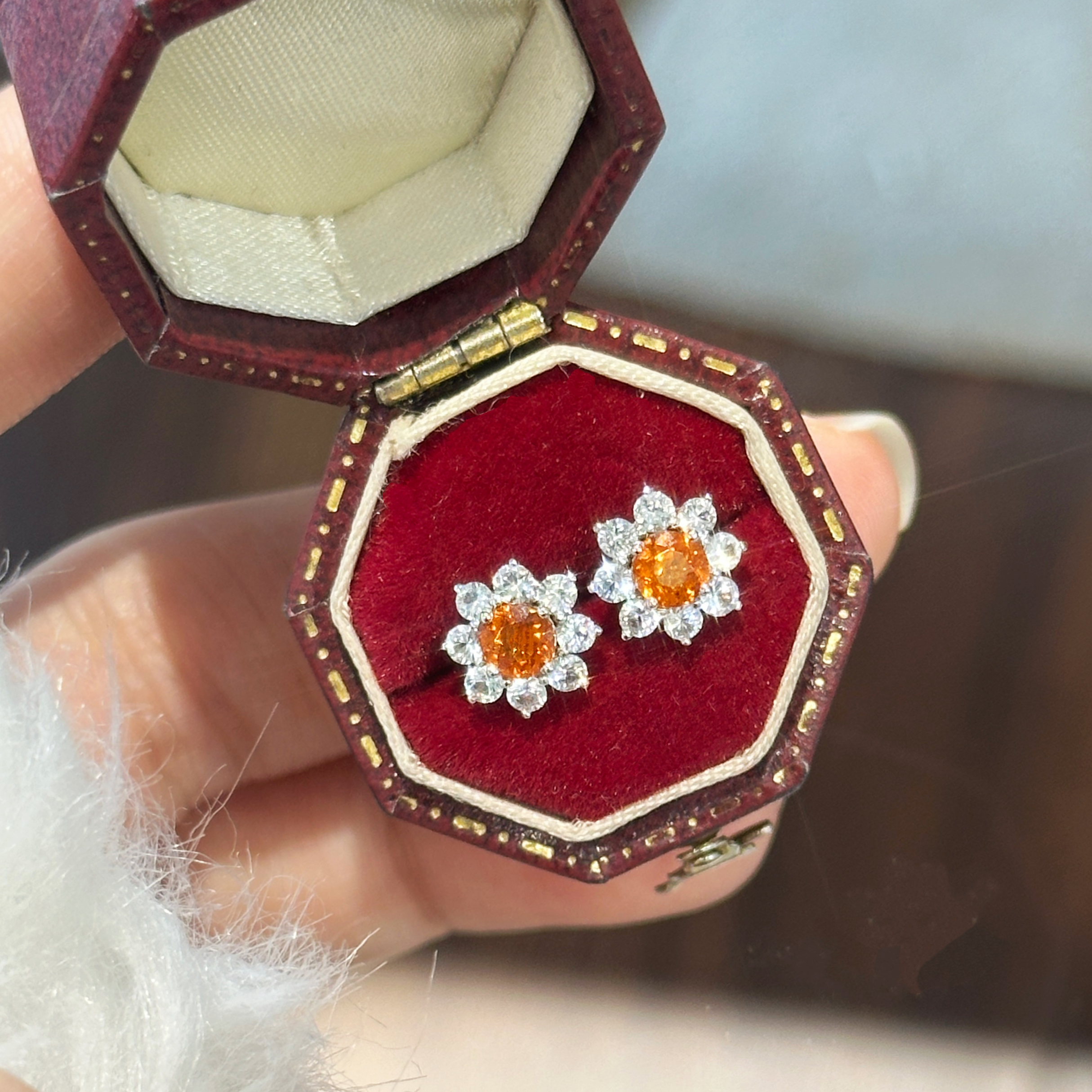 【六言精选】01954芬达太阳花耳钉ZSES