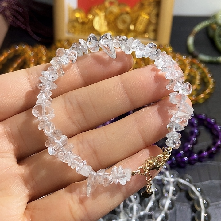 水晶手链未镶嵌白水晶