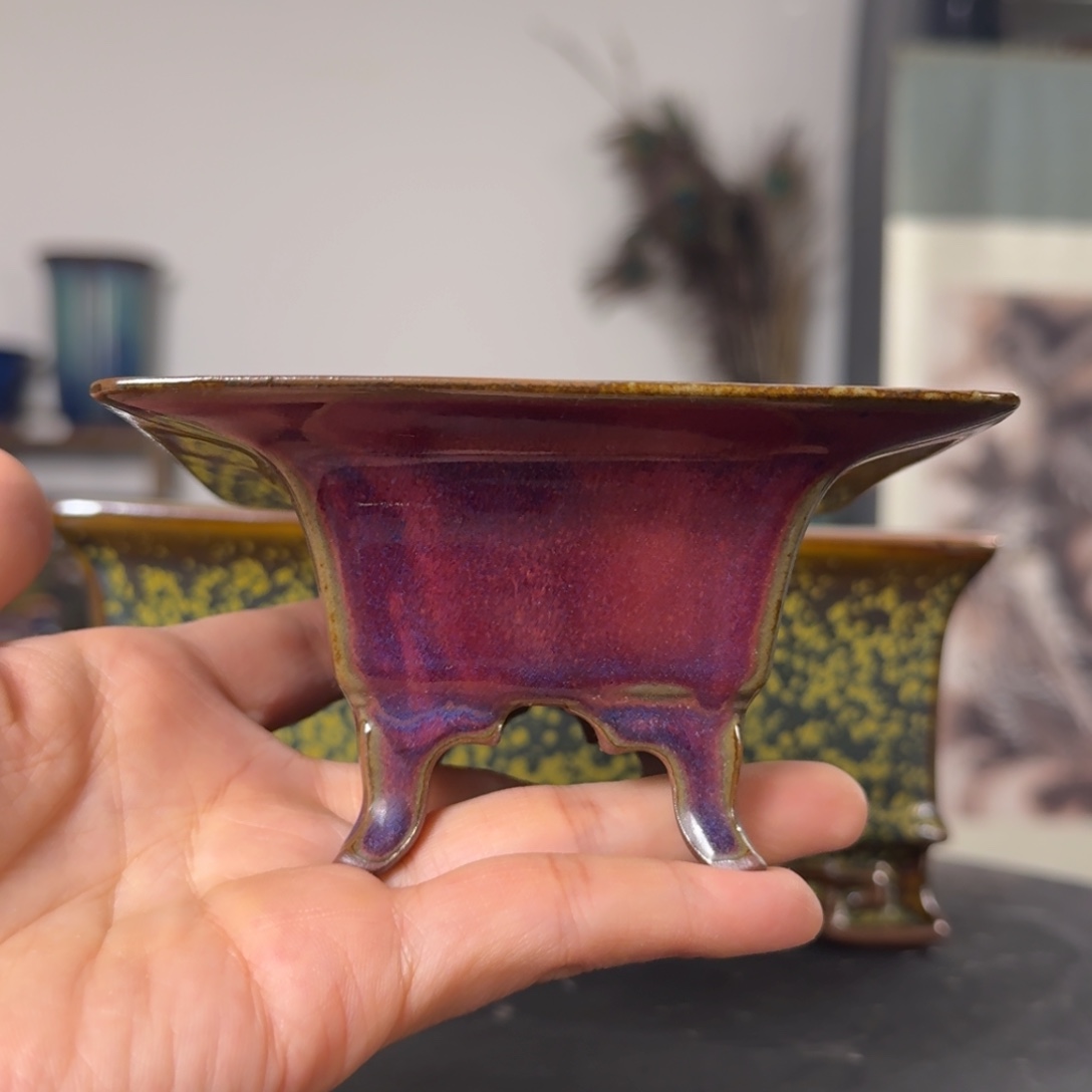 静***止陶摆件觉象绿植盆景花盆