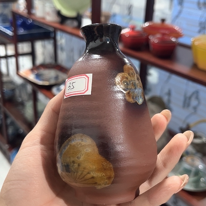紫砂默认微瑕，满二十包邮，酒壶，雅字底款，193