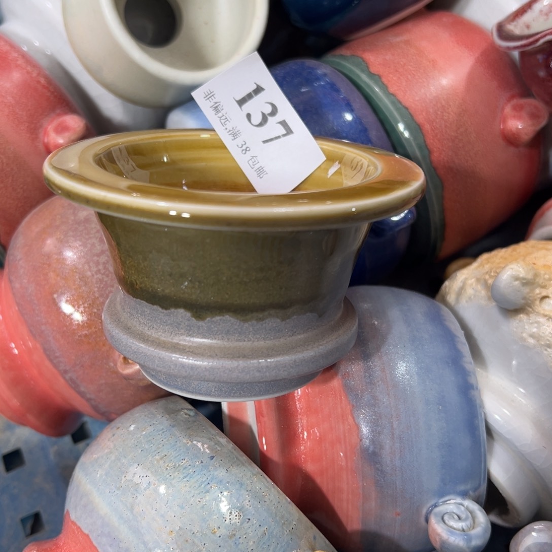 红陶景德镇手工花盆