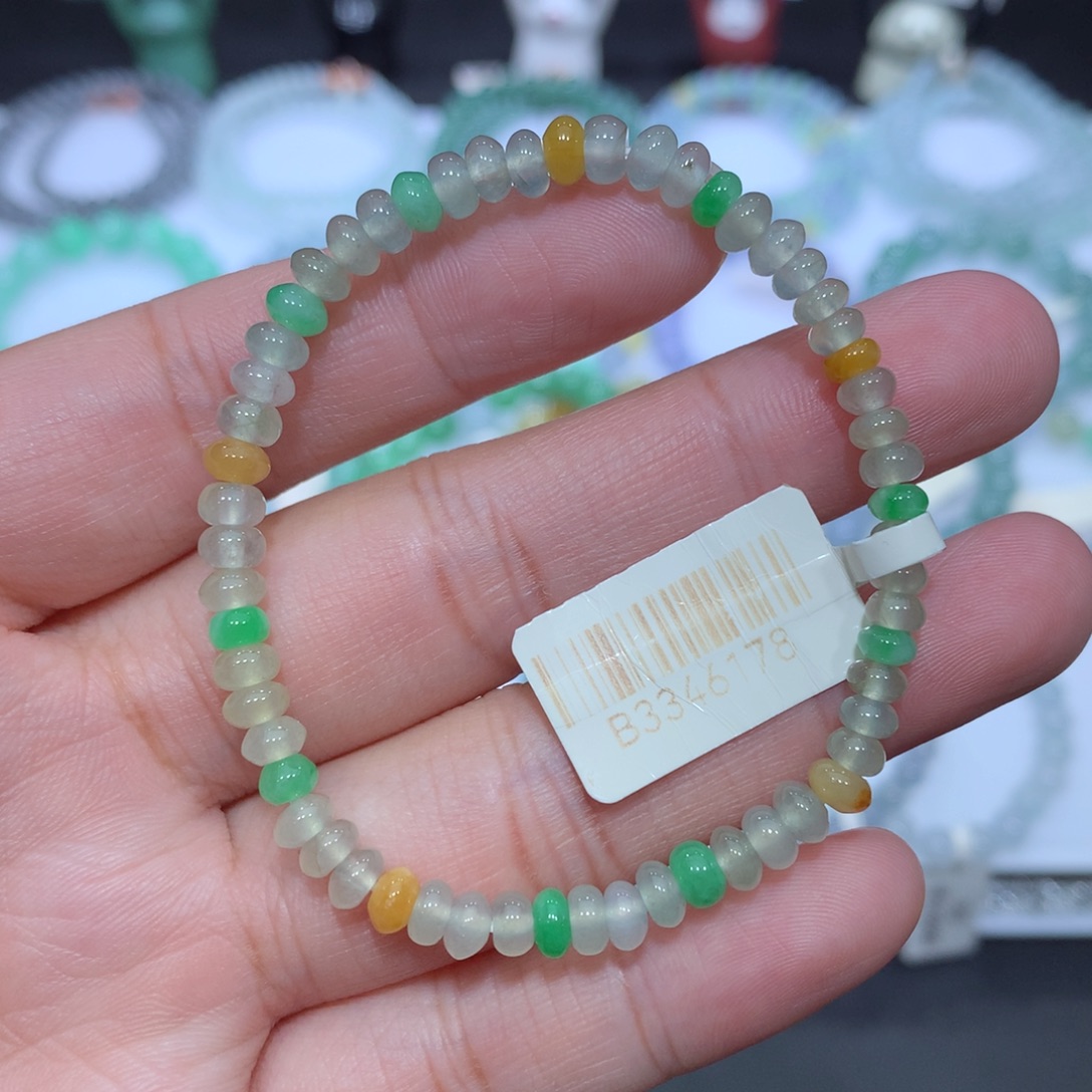 翡翠未镶嵌手串天然