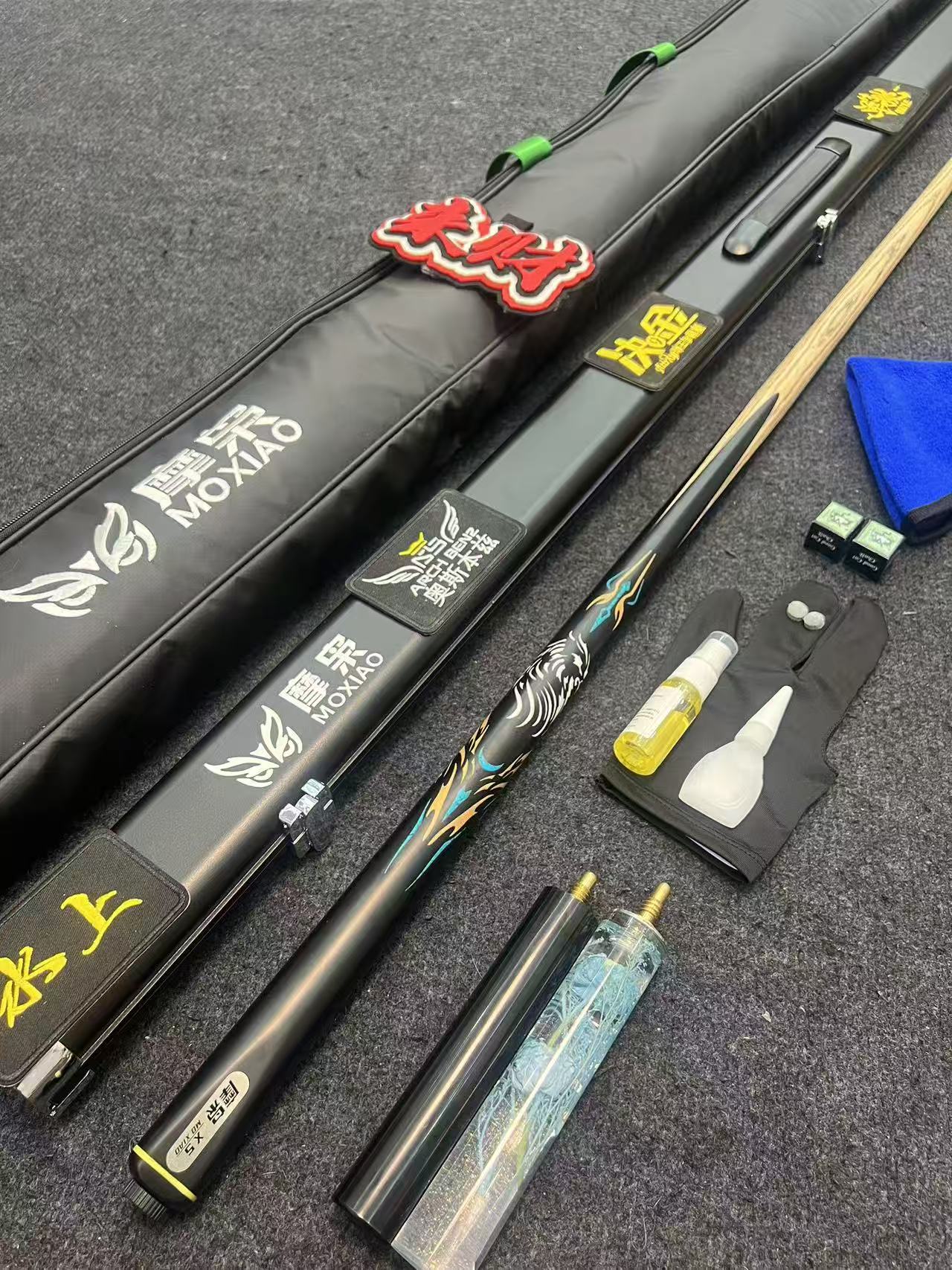 摩枭松力道x5小头杆黑八专用台球杆1:1高颜值斯诺克球杆顺丰包邮
