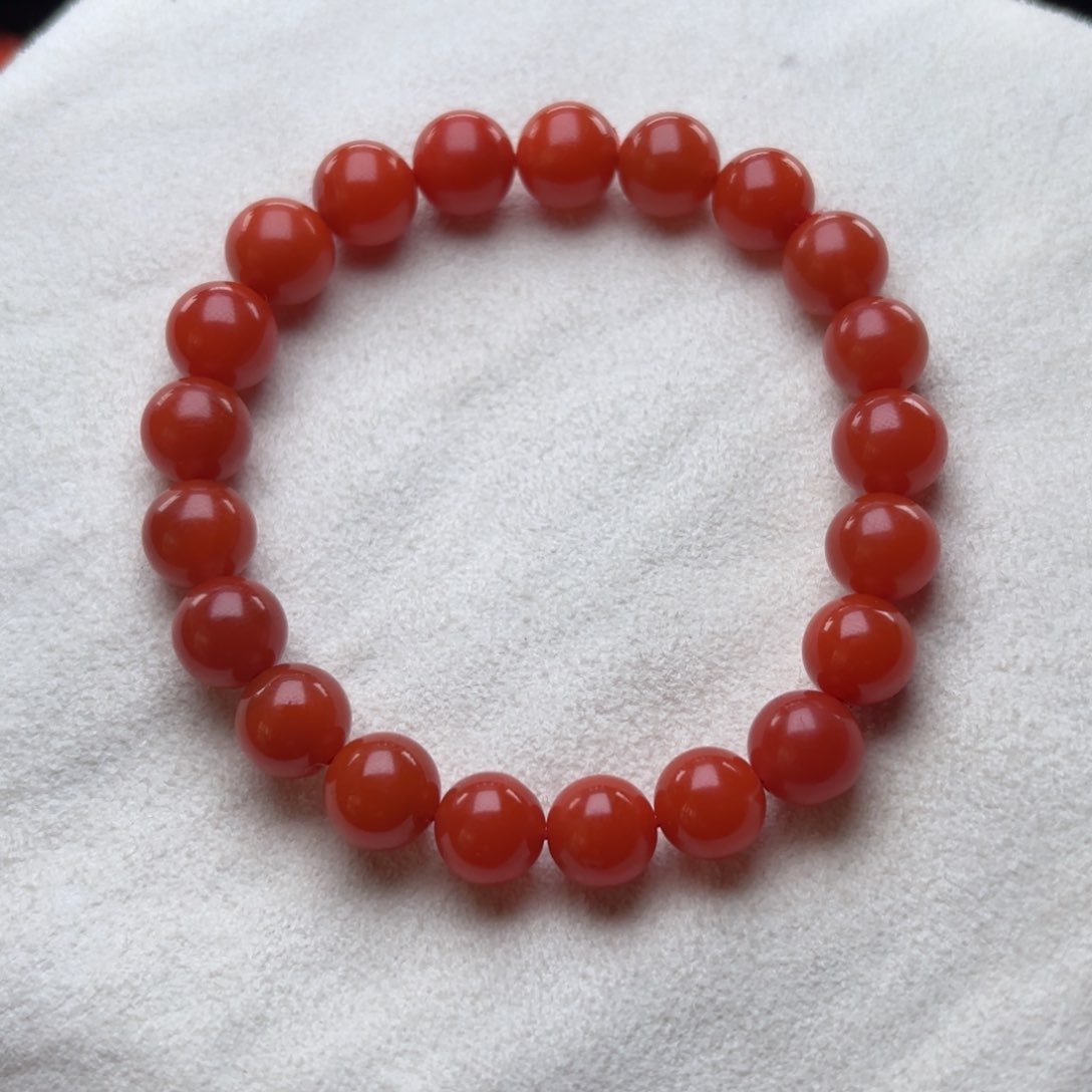 南红玛瑙手串未镶嵌