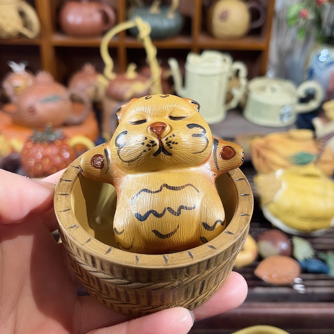 紫砂茶宠躺平老虎