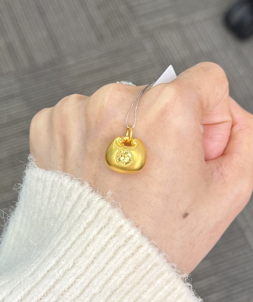    足金999 新款胖福吊坠