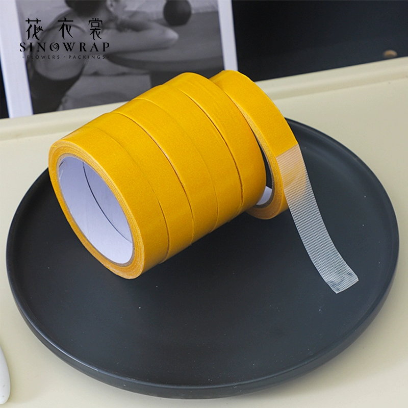 【花园时光】花艺布基胶带Diy小香风布花束双面胶鲜花包装资材