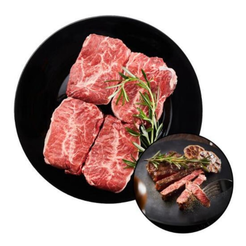Member's Mark 美国谷饲板腱牛排 约900g 称重