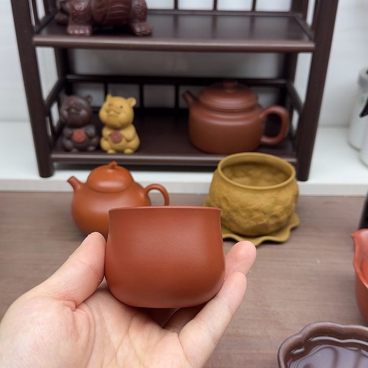朱泥茶案主人杯主人杯