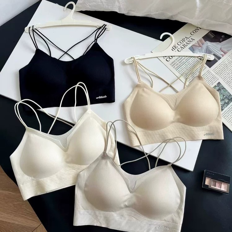 【拍一发二】8121新款无痕固定杯美背双肩带交叉固定杯聚拢舒适美背