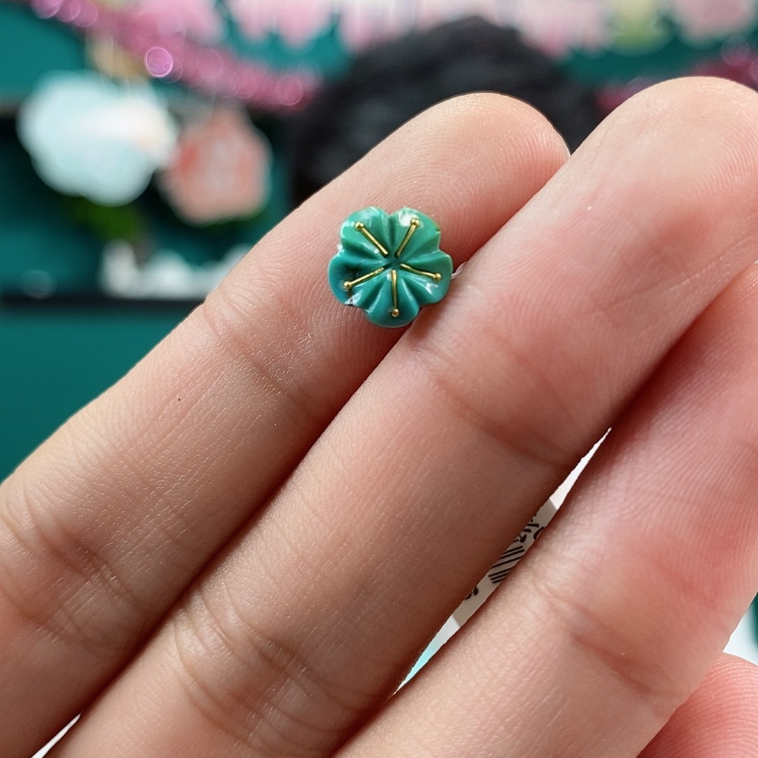 绿松石珠宝奇石足金镶嵌