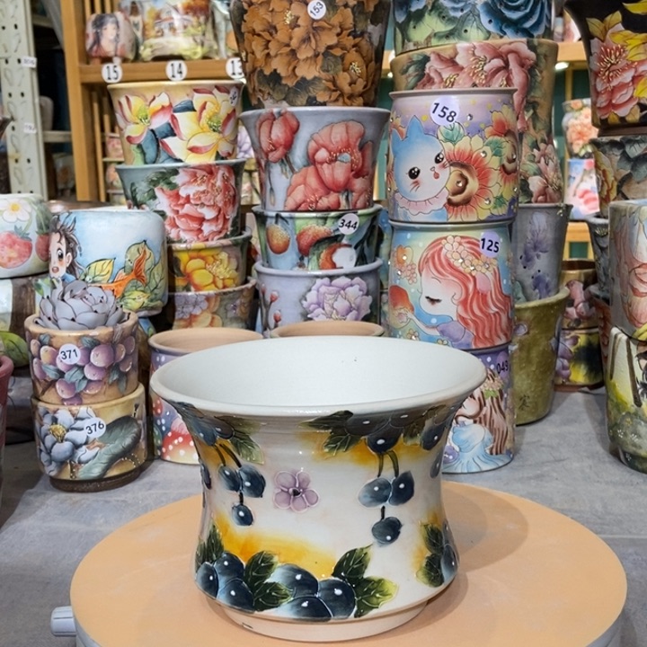 红陶景德镇艺术手绘作品