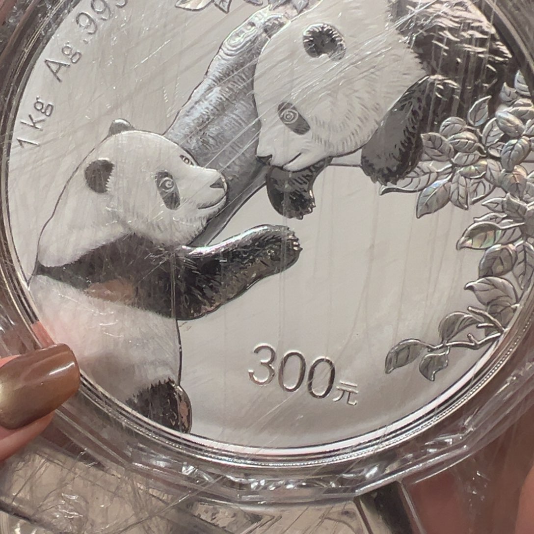 纯银2023公斤猫带证书盒子