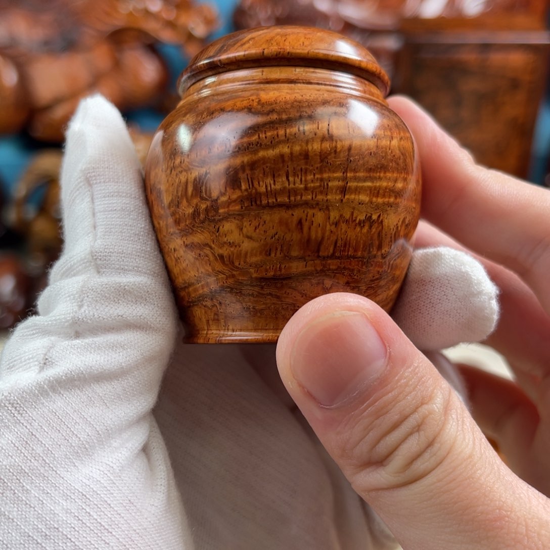 把件黄花梨/降香黄檀@**爸品香罐