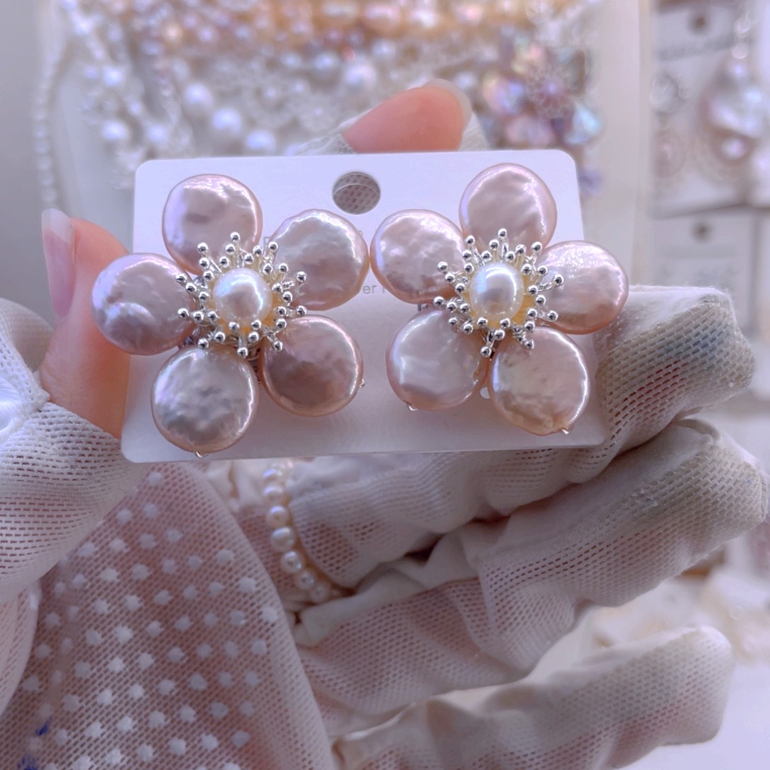 未镶嵌耳饰淡水珍珠