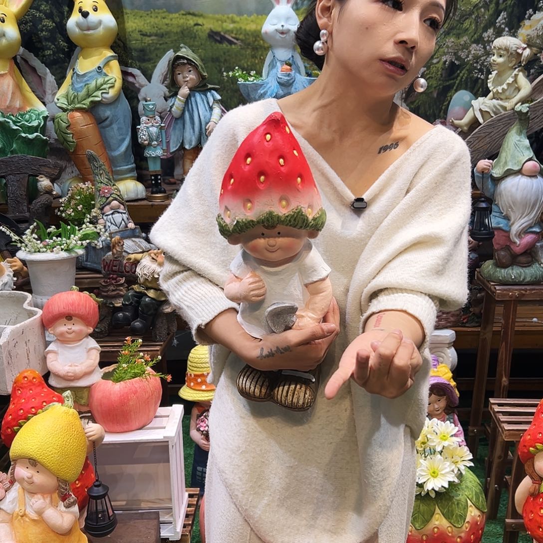 花园摆件红红火火