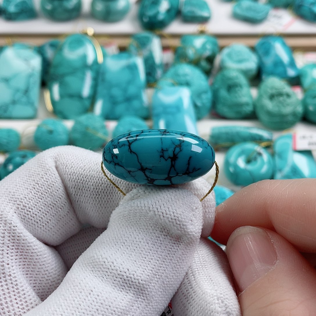 绿松石车挂未镶嵌