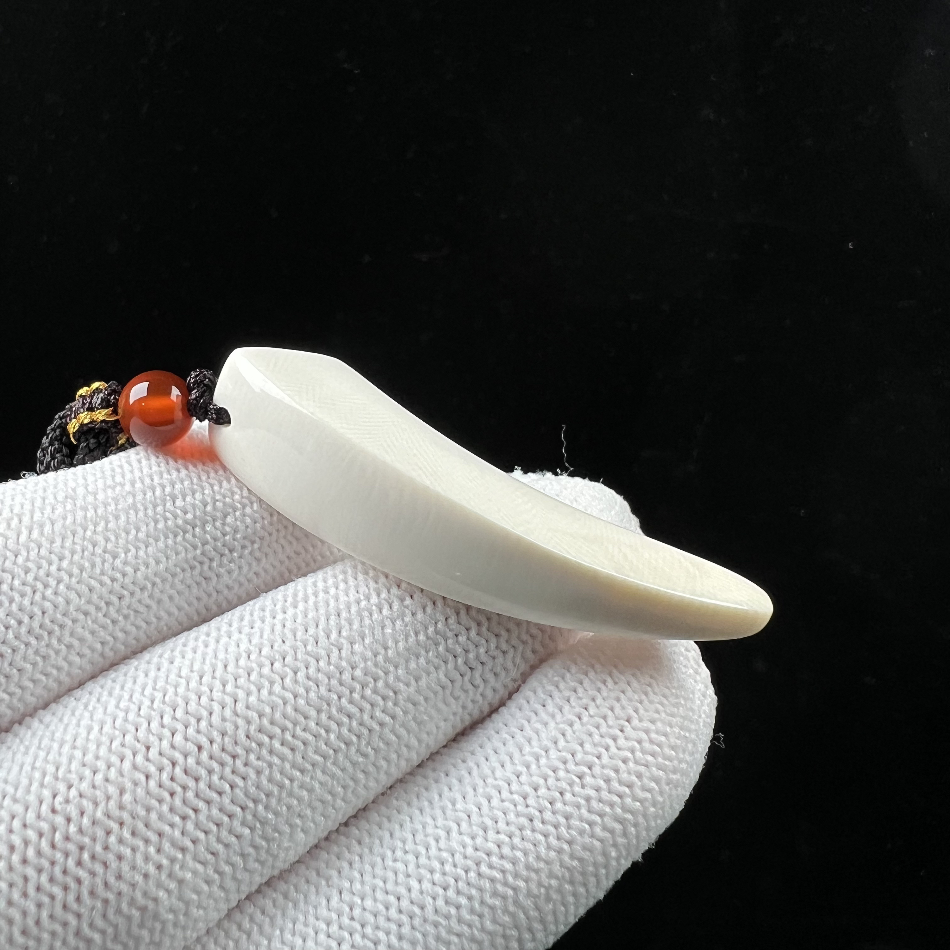 D3694天然猛犸牙 牙尖10*46mm支持鉴定 假一罚四