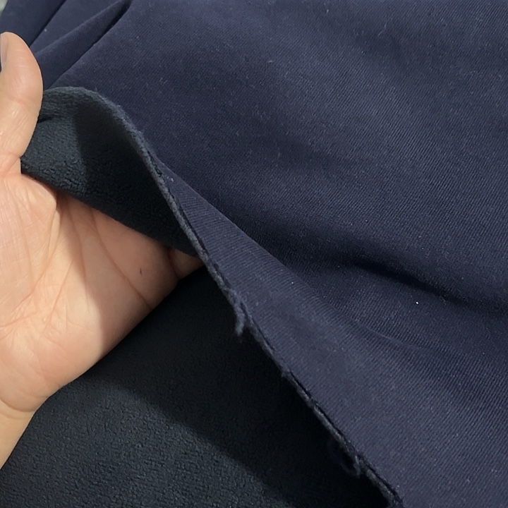 藏蓝色奥粒绒1.8×2米长带螺纹