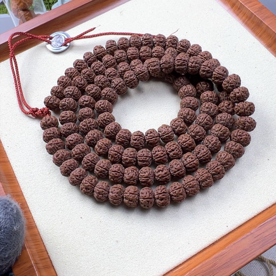 金刚菩提手串鱼***?定制级纯血老树王108卡9