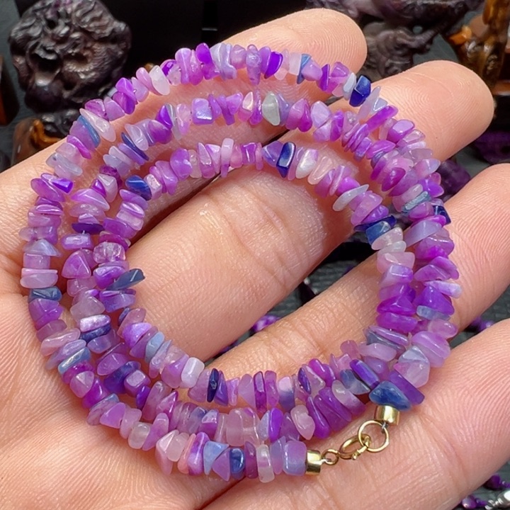 苏纪石（舒俱来）项链18K金镶嵌