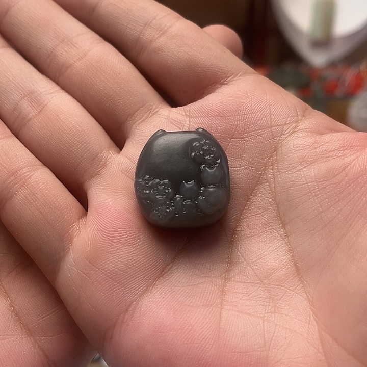 颈饰未镶嵌和田玉Kitty猫