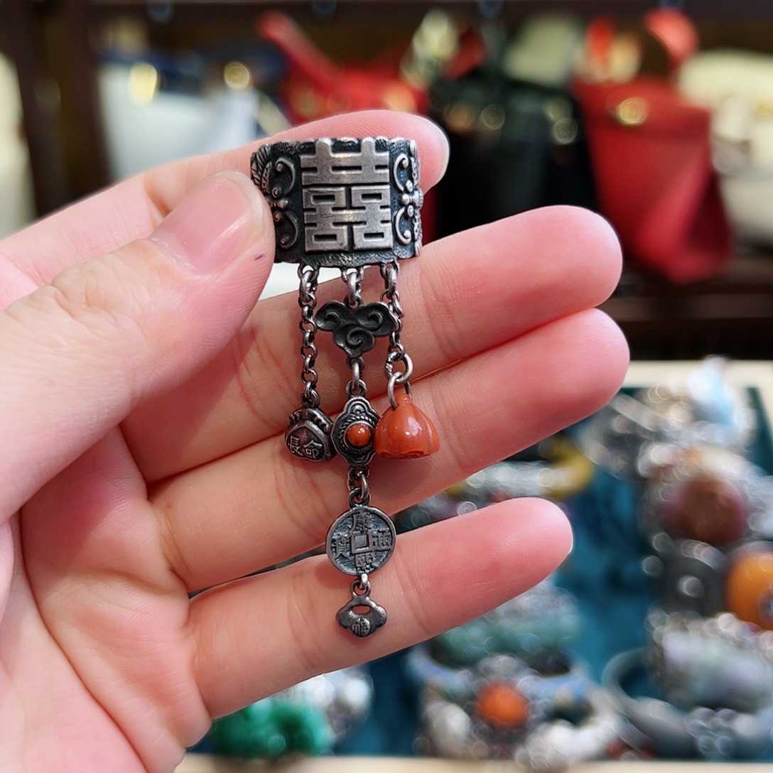 玛瑙/玉髓戒指未镶嵌戒指