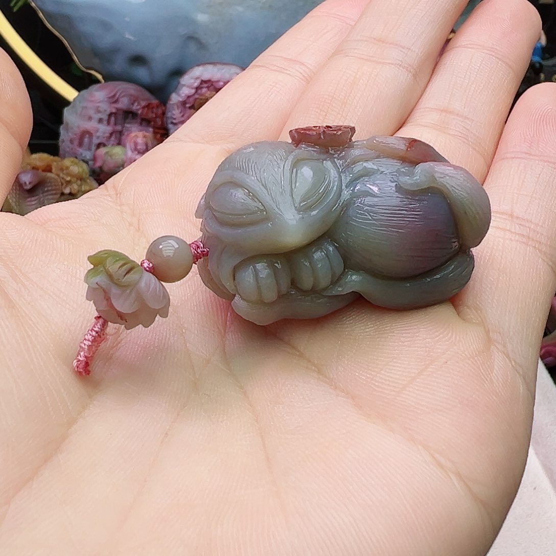 定制石英质玉盐源未镶嵌易*栀