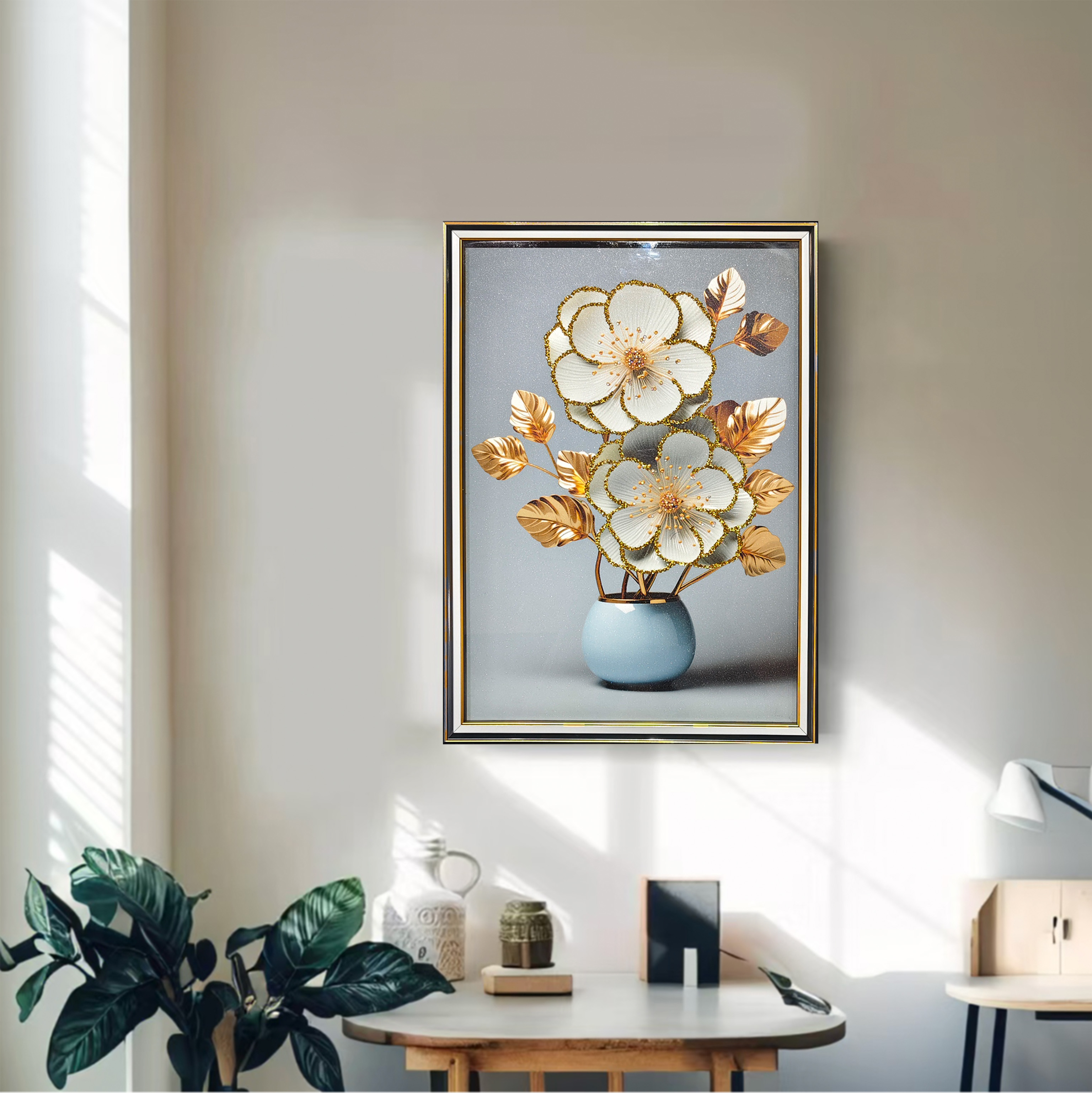 0899金枝玉叶香槟花高档钻石画40*60