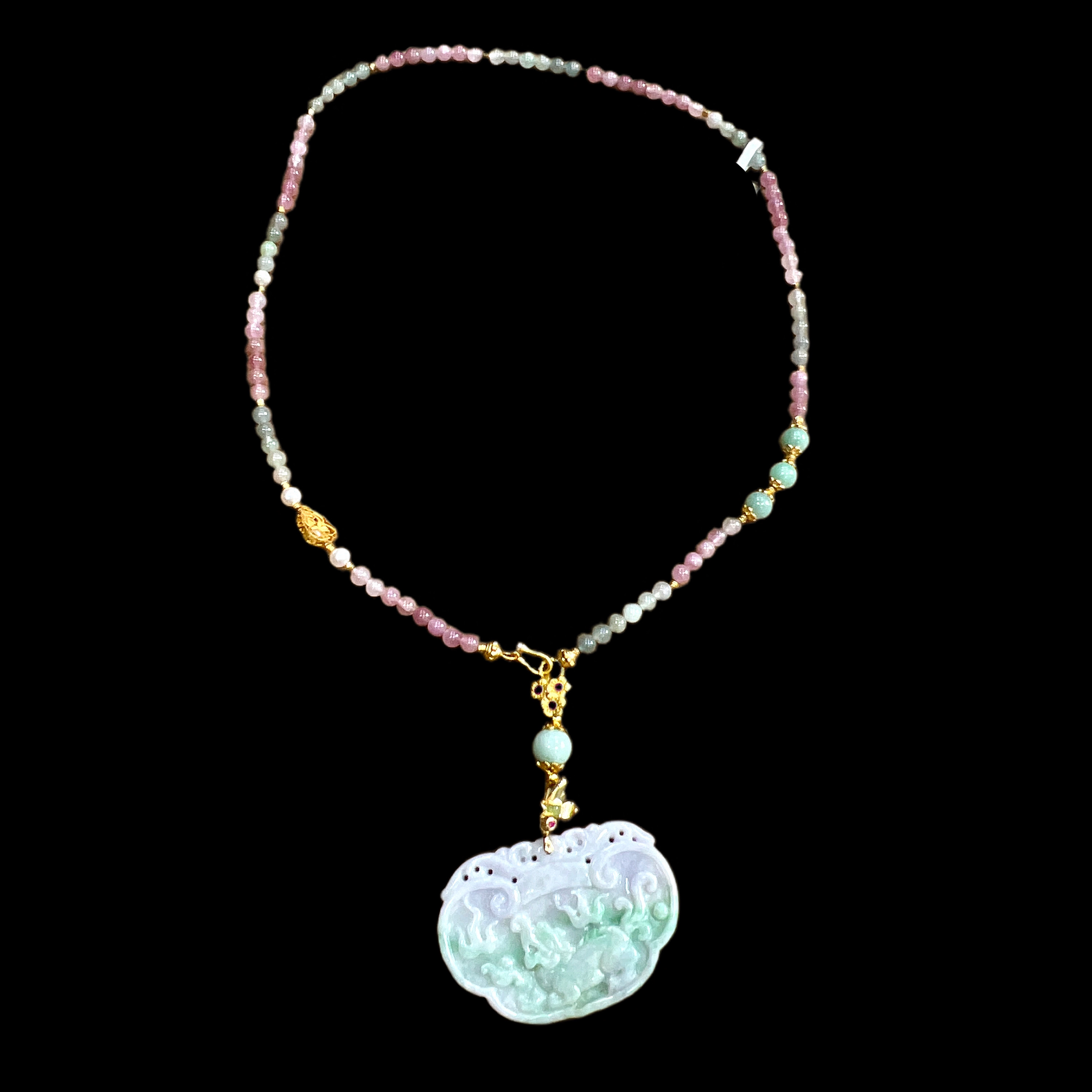 6511-翡翠项链孤品