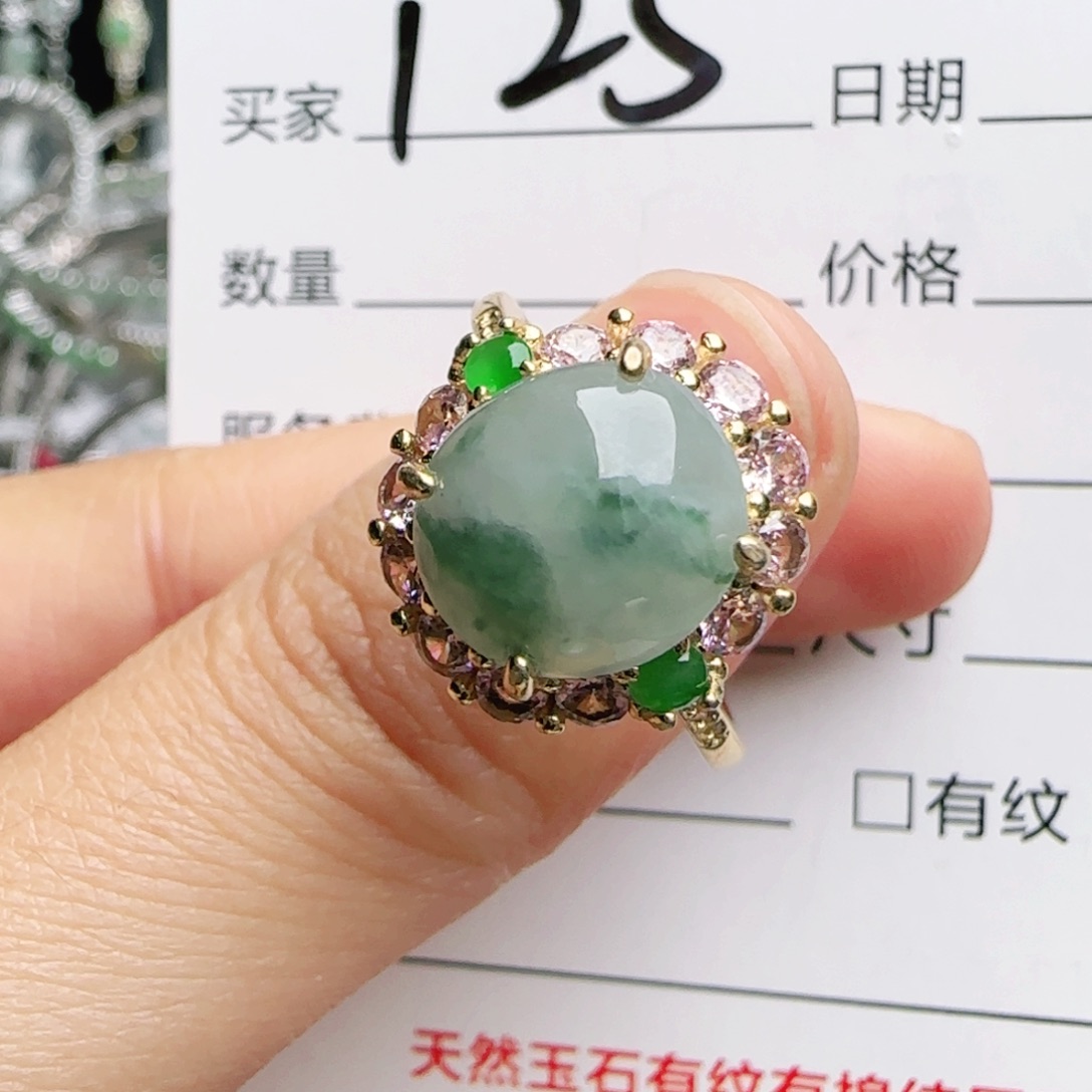 银S925镶嵌手链翡翠