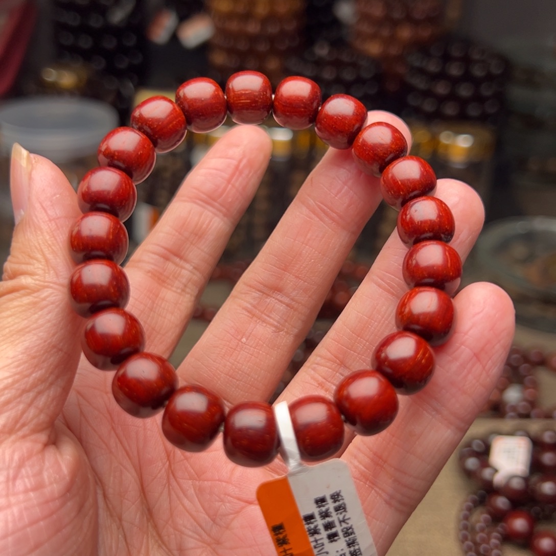 楚***哥手串/手链檀香紫檀（小叶紫檀）1011精工老形原汁原味顶泥